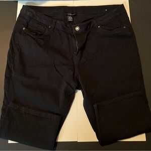 Lane Bryant Black Jean Pedal Pushers - Size 22.